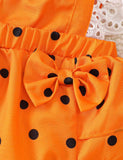 Halloween Pumpkin Ghost Embroidered Jumpsuit