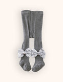 Christmas Bow Knitted Leggings