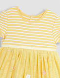 Bunny Appliqué Striped Dress