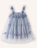 3D Butterfly Flower Tulle Dress