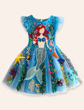Mermaid Printed Tulle Dress