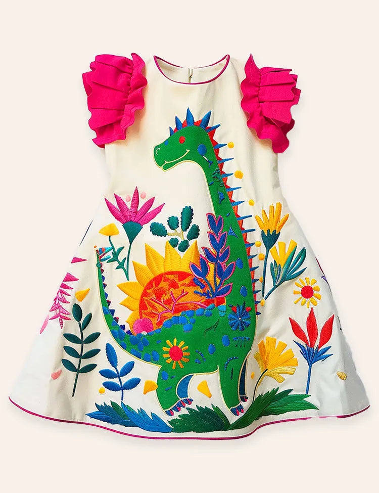 Dinosaur Forest Printed Dress
