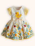 Flower Chick Embroidered Dress