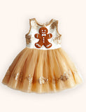 Tulle Gingerbread Christmas Dress