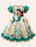 Mermaid Applique Tulle Dress