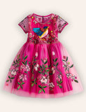 Festival Robin Embroidery Tulle Dress