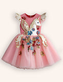 Tulle Unicorn Appliqué Party Dress