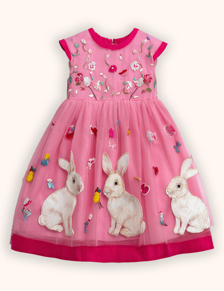 Vestido de festa estampado floco de neve