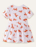 Animal Cartoon Printed Dress - Mini Taylor