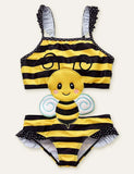 Animal Cute Appliqué One-Piece Swimsuit - Mini Taylor