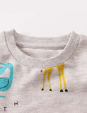 Animal Floral Print Long Sleeve Sweatshirt - Mini Taylor
