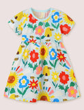 Blossoms Print Jersey Dress - Mini Taylor
