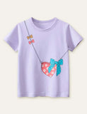 Bow Crossbody Bag Printed T-shirt - Mini Taylor