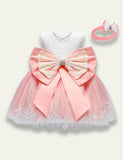Bow Lace Party Dress - Mini Taylor