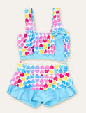 Bow Love Printed Swimsuit - Mini Taylor