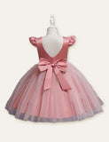 Bow Mesh Party Dress