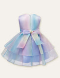 Bow Mesh Party Dress - Mini Taylor