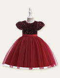 Bow Mesh Party Dress - Mini Taylor