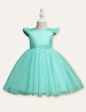 Bow Mesh Party Dress - Mini Taylor