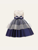 Bow Mesh Party Dress - Mini Taylor