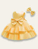 Bow Mesh Party Dress - Mini Taylor