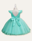 Bow Mesh Party Dress - Mini Taylor