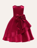 Bow Sleeveless Party Dress