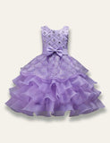 Bowtie Fluffy Studded Sequin Princess Party Dress - Mini Taylor