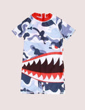 Boys' One-Piece Shark Swimsuit
