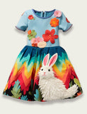 Bunny Embroidered Dress