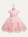 Butterfly Embroidered Party Dress