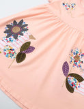 Butterfly Flower Appliqué Dress - Mini Taylor