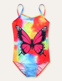 Butterfly Mermaid Printed Swimsuit