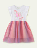 Butterfly Sequined Short Sleeve Dress - Mini Taylor