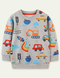 Car Printed Sweatshirt