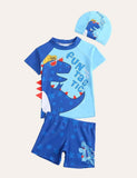 Cartoon Animal Swim Suit + Cap - Mini Taylor