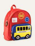 Cartoon Bus Schoolbag Backpack - Mini Taylor