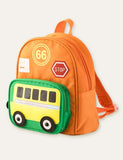 Cartoon Bus Schoolbag Backpack - Mini Taylor