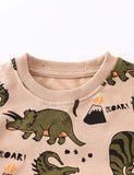 Cartoon Dinosaur Printed Sweatshirt - Mini Taylor