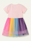 Cartoon Rainbow Mesh Dress - Mini Taylor