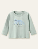 Cat Printed Long Sleeve T-shirt - Mini Taylor