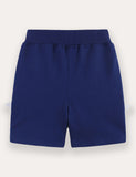 Cartoon Shark Applique Shorts