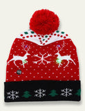 Christmas Glow Knitted Woolen Hat - Bebehanna