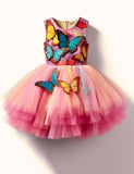 Multi Tule Butterfly Party Jurk