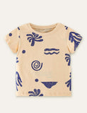 Coconut Tree Printed Holiday T-shirt - Mini Taylor