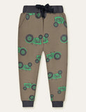 Color Cartoon Printed Sweatpants - Mini Taylor