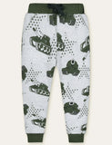 Color Cartoon Printed Sweatpants - Mini Taylor