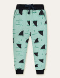 Color Cartoon Printed Sweatpants - Mini Taylor