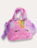 Colorful Plush Unicorn Shoulder Bag - Mini Taylor