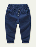 Cotton Solid Color Casual Pants - Mini Taylor